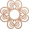 Ekena Millwork Cohen Wood Fretwork Pierced Ceiling Medallion, Cherry, 38"OD x 13"ID x 3/8"T CMWP38X38X0375COCH - alternate 1